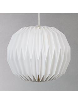 John Lewis Issie Easy-to-Fit Paper Ceiling Shade - view 2, White