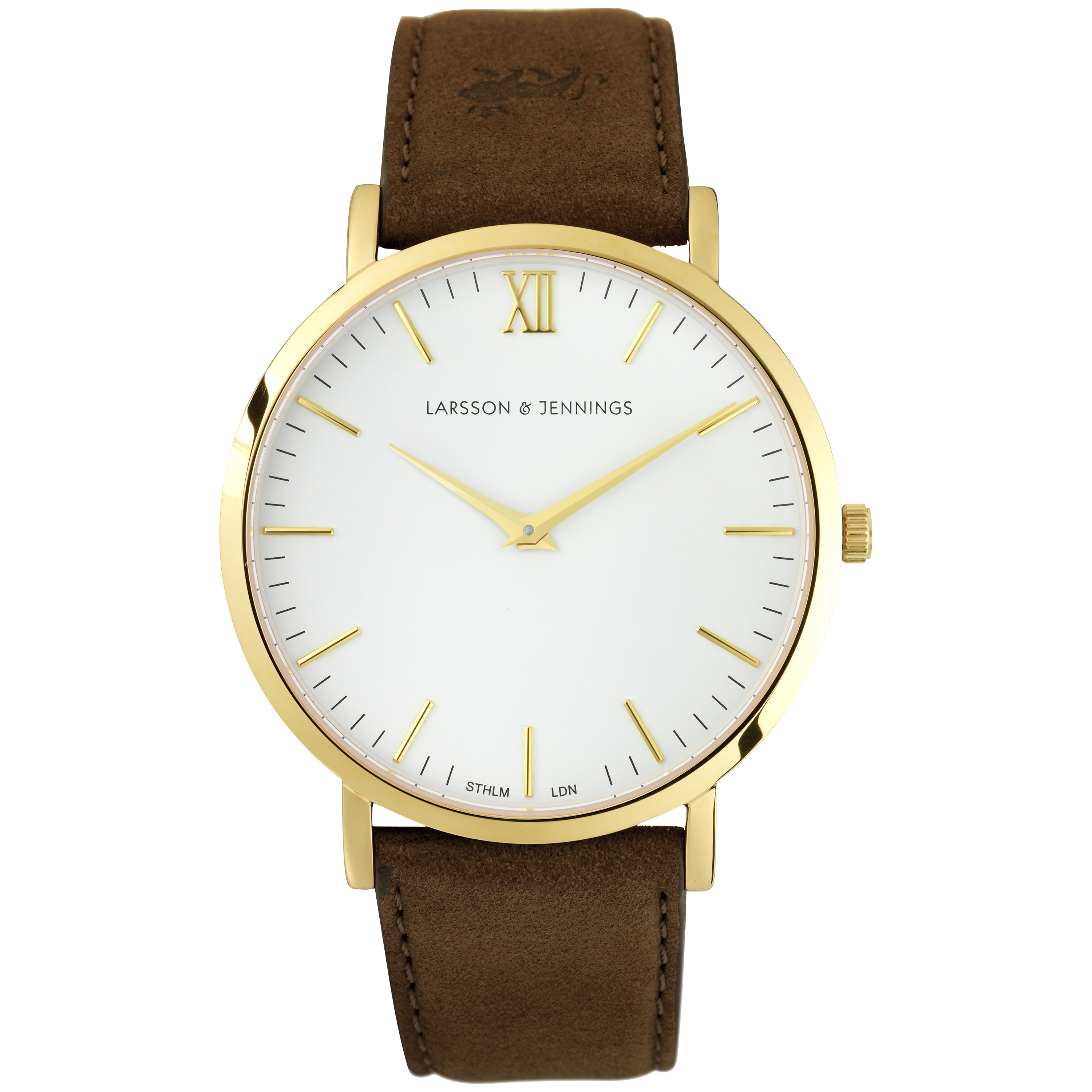 Larsson Jennings Unisex Lugano Leather Strap Watch