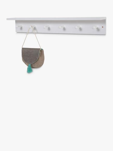 Great Little Trading Co Shaker Peg Rail, White, White