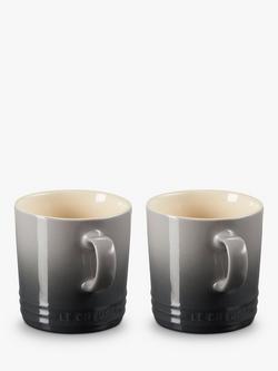 Le Creuset Stoneware Mugs, 350ml, Set of 2 - view 2, Flint