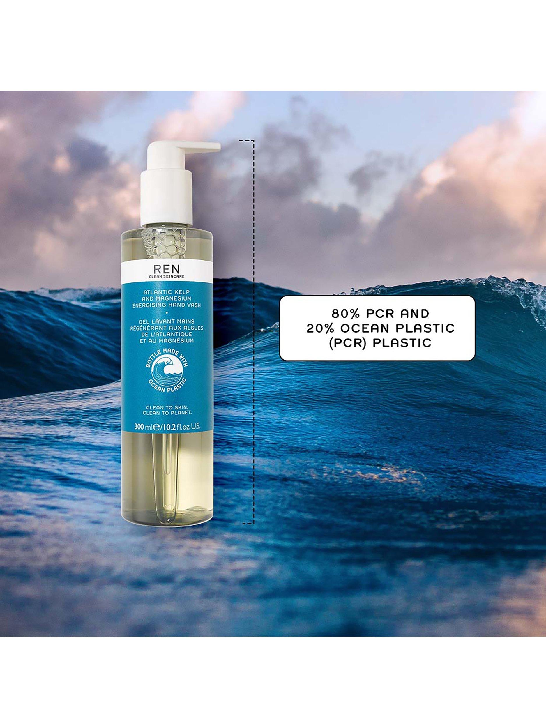Product image 3 of 7, which shows REN Clean Skincare Atlantic Kelp And Magnesium Salt Energising Hand Wash, 300ml