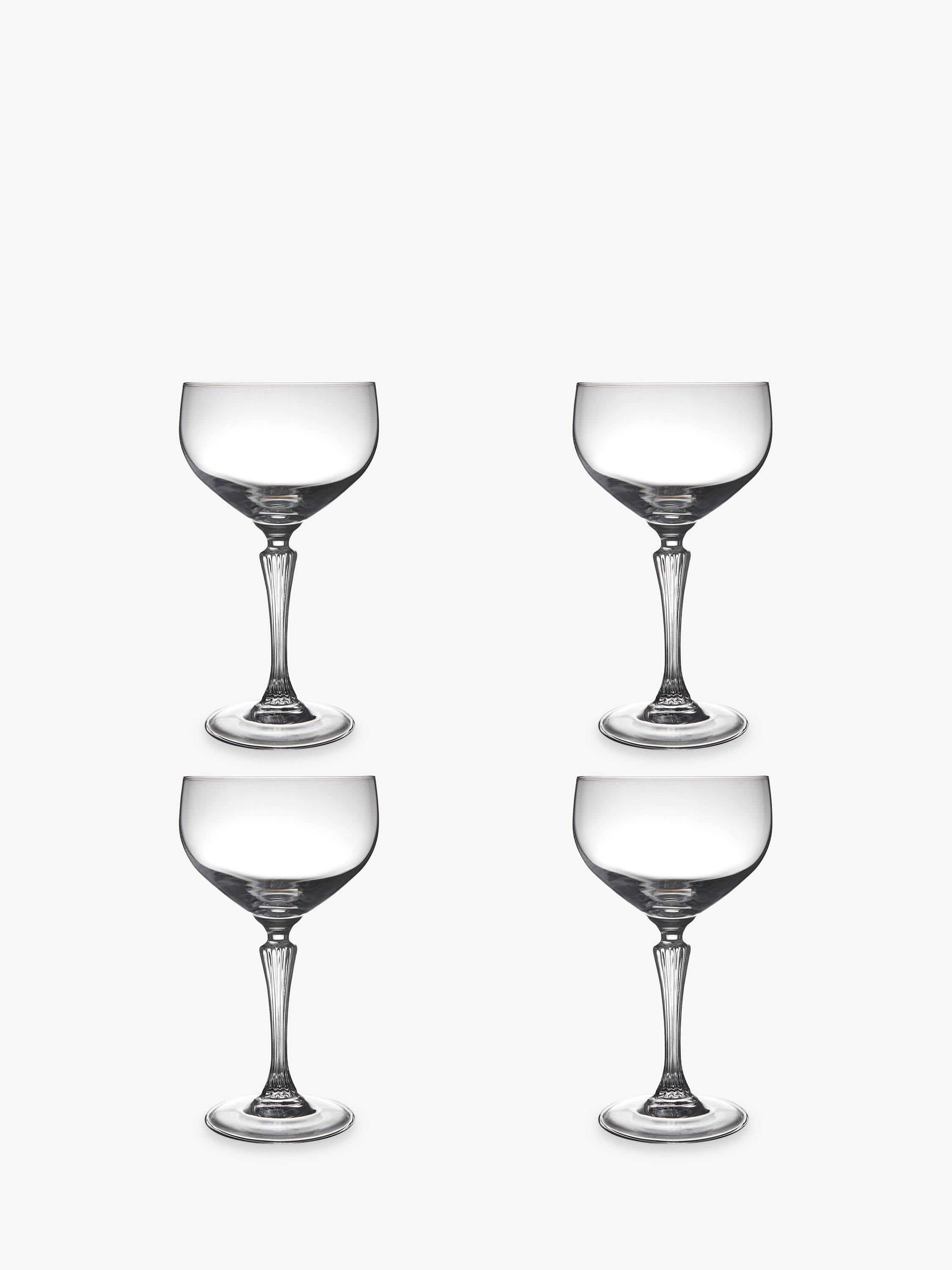 John Lewis & Partners Cocktail Glamour Coupe Glasses, 440ml, Set of 4