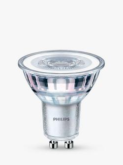 Philips 4.6W GU10 LED Light Bulb, Pack of 10, Clear