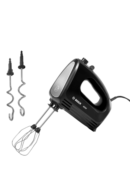 Bosch MFQ2420BGB CleverMixx Hand Mixer, Black, Black