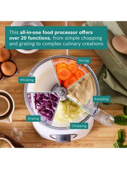 Bosch MCM3100WGB MultiTalent3 Food Processor, White - view 2, White