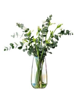 LSA International Pearl Optic Vase, Wide, H28cm - view 2, Multi