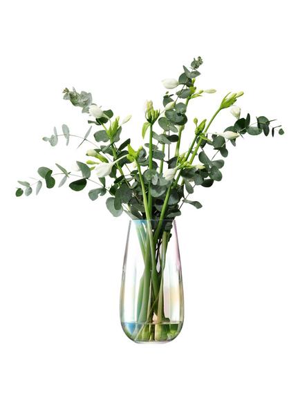 LSA International Pearl Optic Vase, Wide, H28cm - view 2, Multi