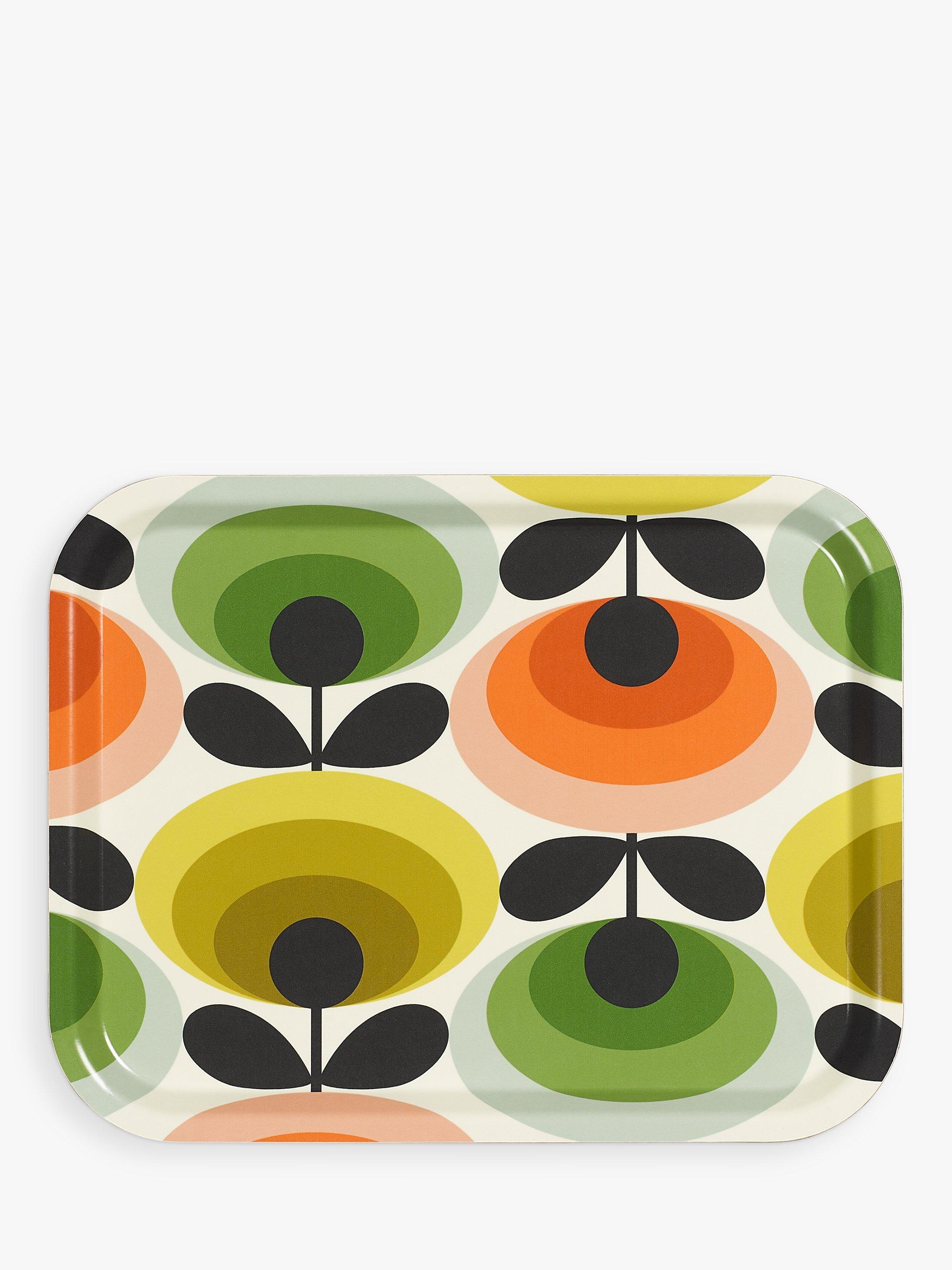 Orla Kiely 70s Oval Flower Medium Tray, Multi, L36cm