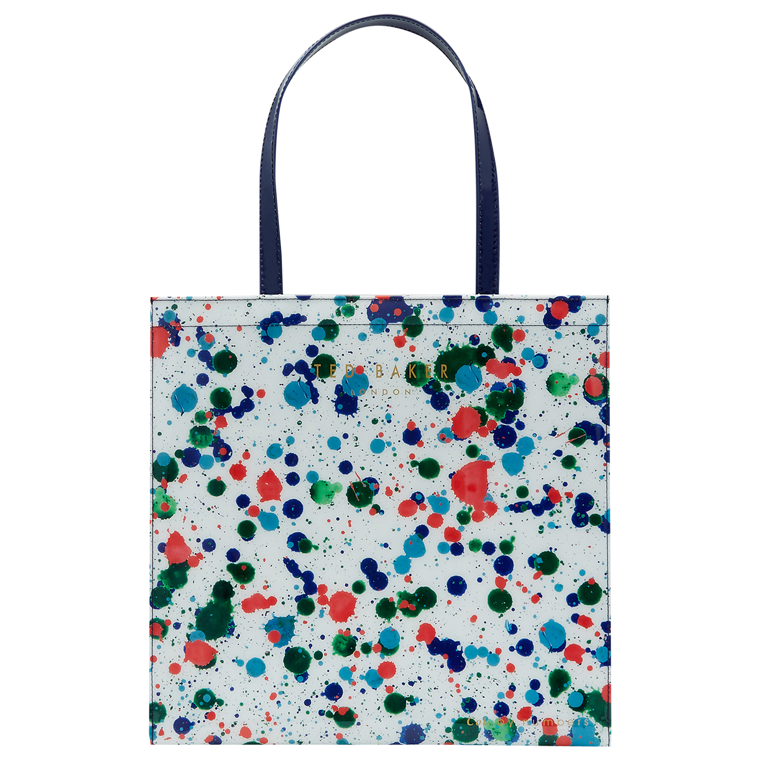 Ted Baker Colour By Numbers Polaar Paint Splash Shopper Bag, Ivory