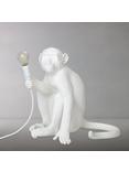 Seletti Sitting Monkey Table Lamp, White