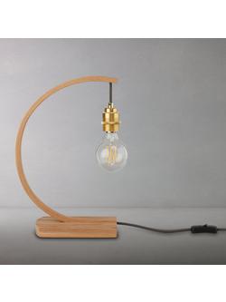 Tom Raffield Hanter Table Lamp, Oak, Oak