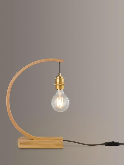 Tom Raffield Hanter Table Lamp, Oak - view 2, Oak