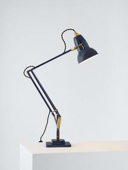 Anglepoise Original 1227 Brass Desk Lamp, Ink/Brass