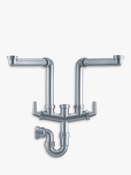 Franke Siphon 2 Sink Plumbing Kit, Grey