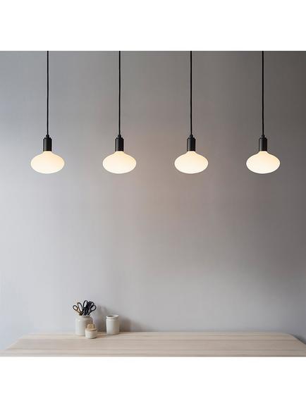 Tala Oval Porcelain 6W ES LED Dimmable Bulb - view 2, White