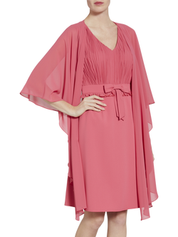 Gina Bacconi Chiffon Shawl, Coral Red