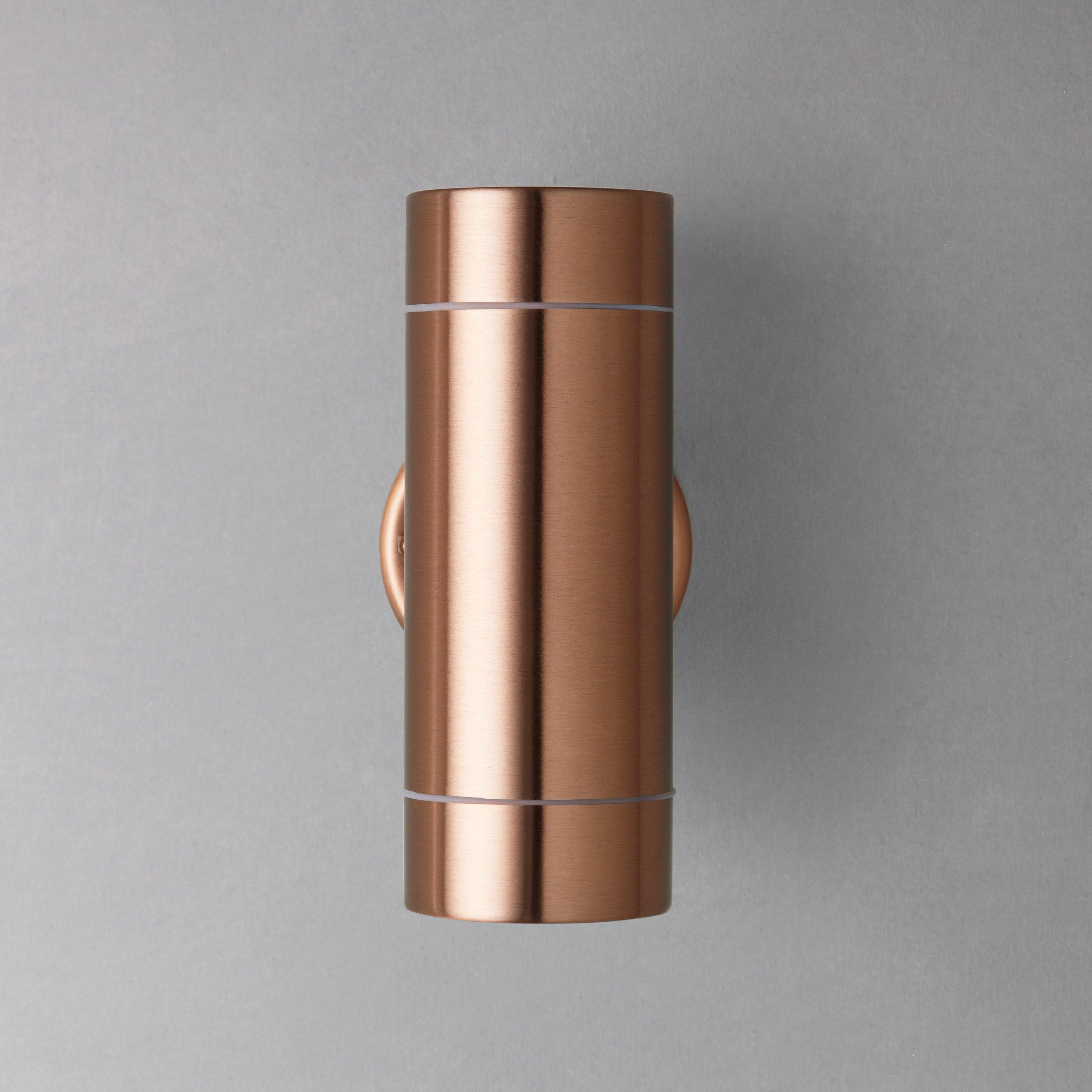 John Lewis & Partners Strom LED Outdoor Wall Light, Copper