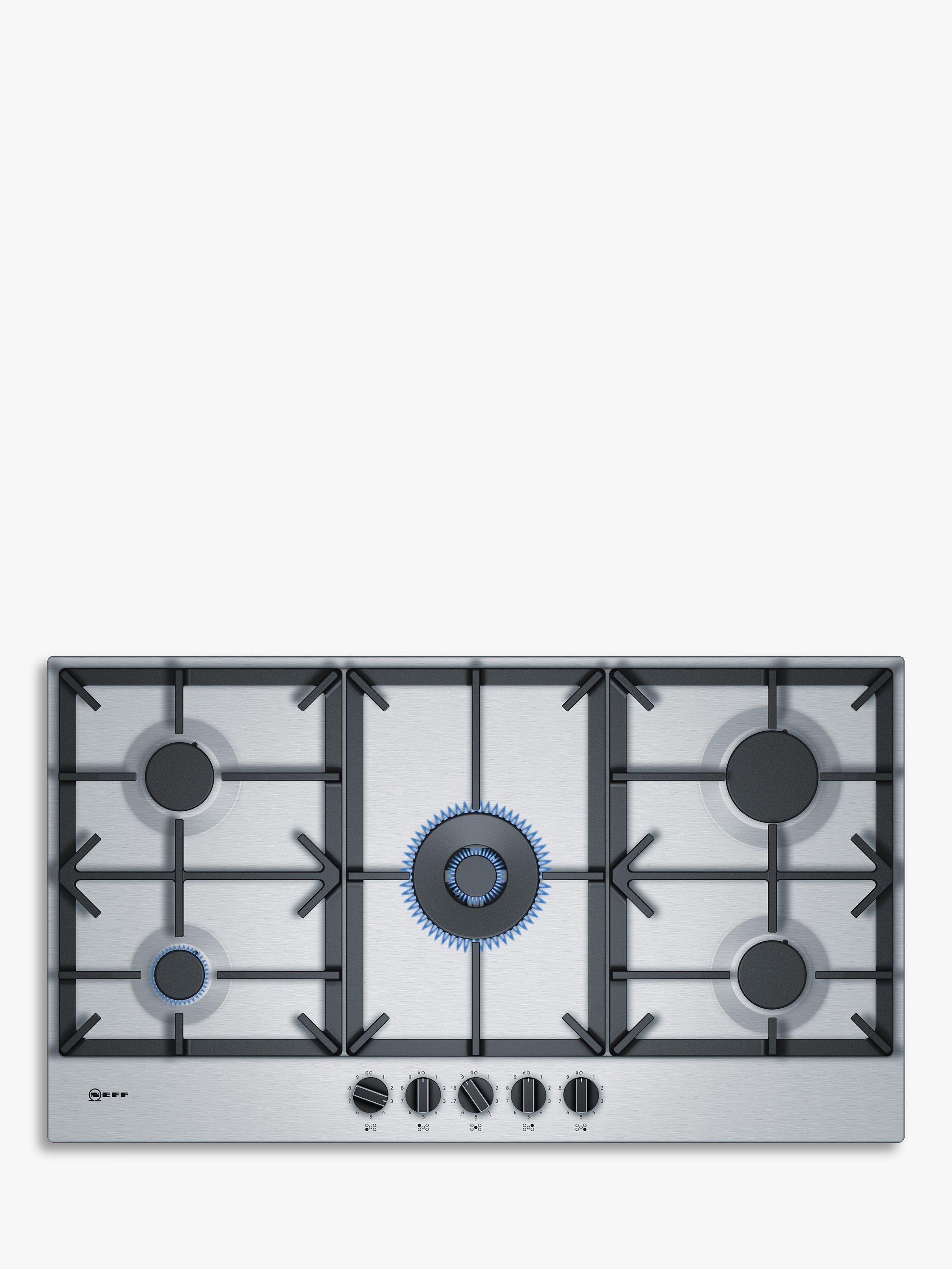 Neff N70 T29DS69N0 90cm Gas Hob, Stainless Steel