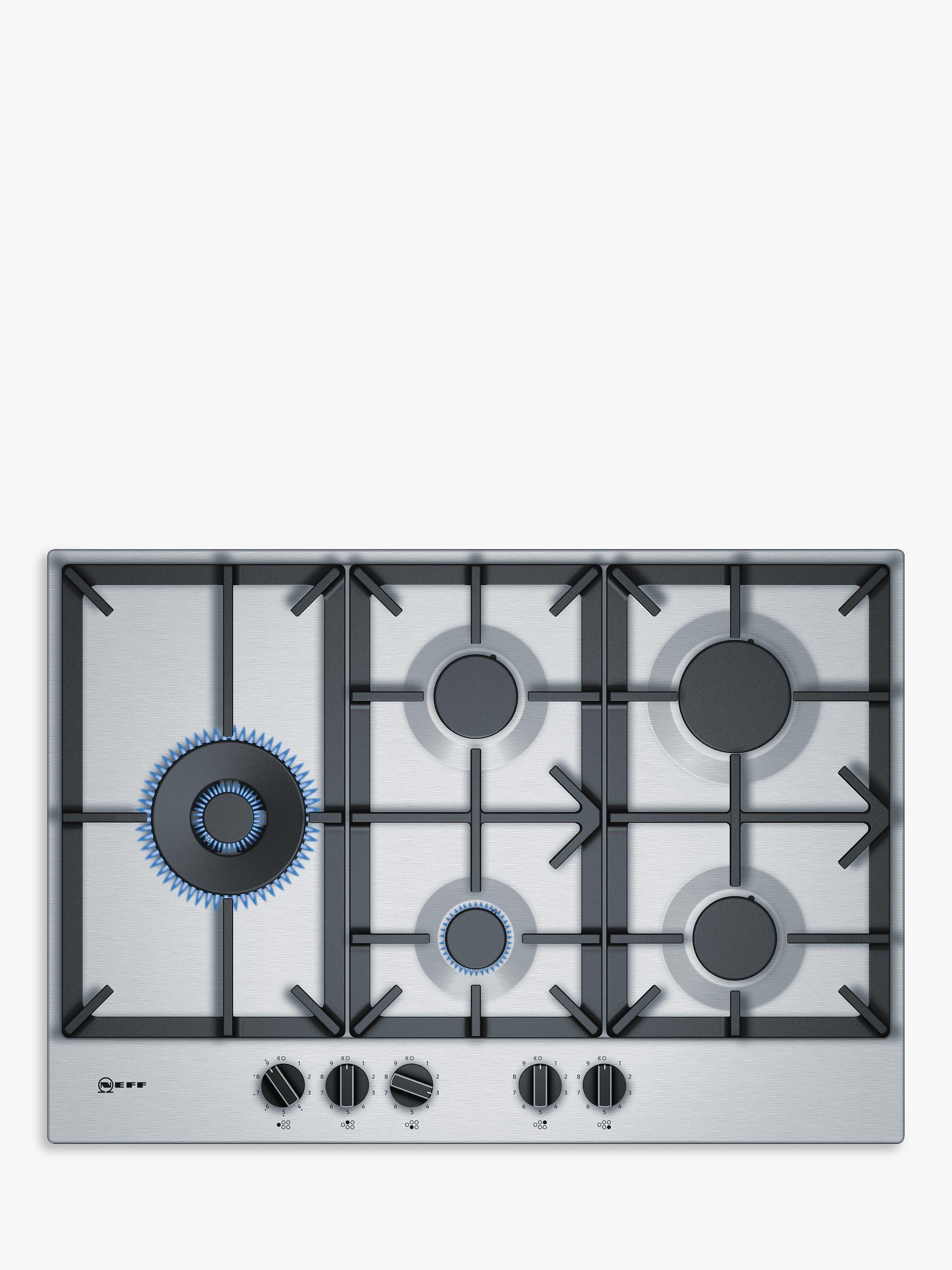 Neff N70 T27DS79N0 Gas Hob, Stainless Steel