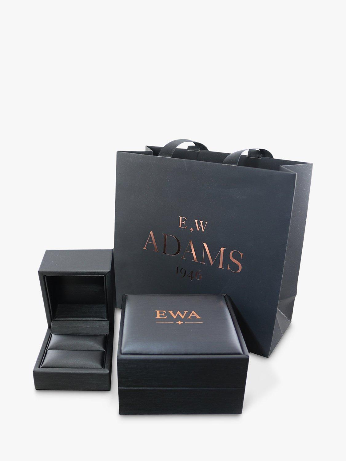 E.W Adams 18ct Yellow Gold Channel Set  Diamond Half  Eternity Ring, N