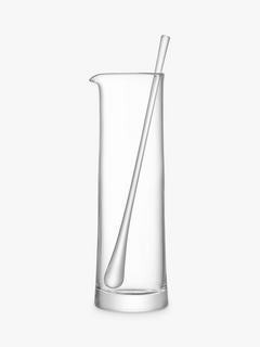 LSA International Gin Cocktail Glass Jug With Stirrer, 1.1L