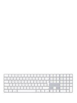 Apple Magic Keyboard with Numeric Keypad, British English, Silver, Silver