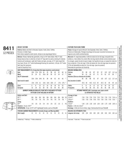 Simplicity Women's Costume Dress Sewing Pattern, 8411 - view 2, 