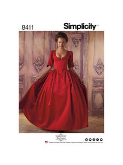 Simplicity Women's Costume Dress Sewing Pattern, 8411, 