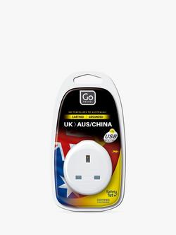 Go Travel USB UK to Australia/China Travel Adaptor, 