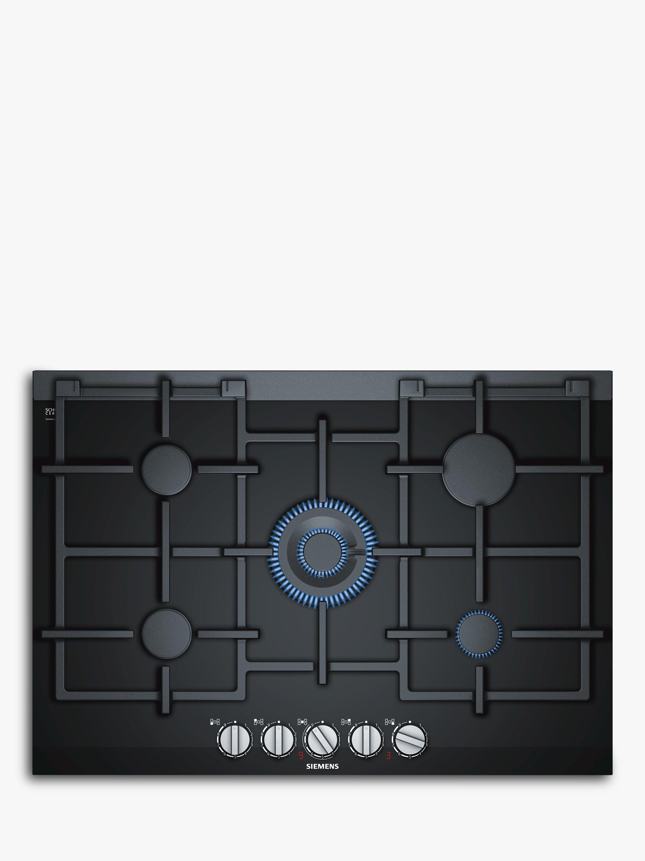 Siemens ER7A6RD70 Integrated Gas Hob, Black