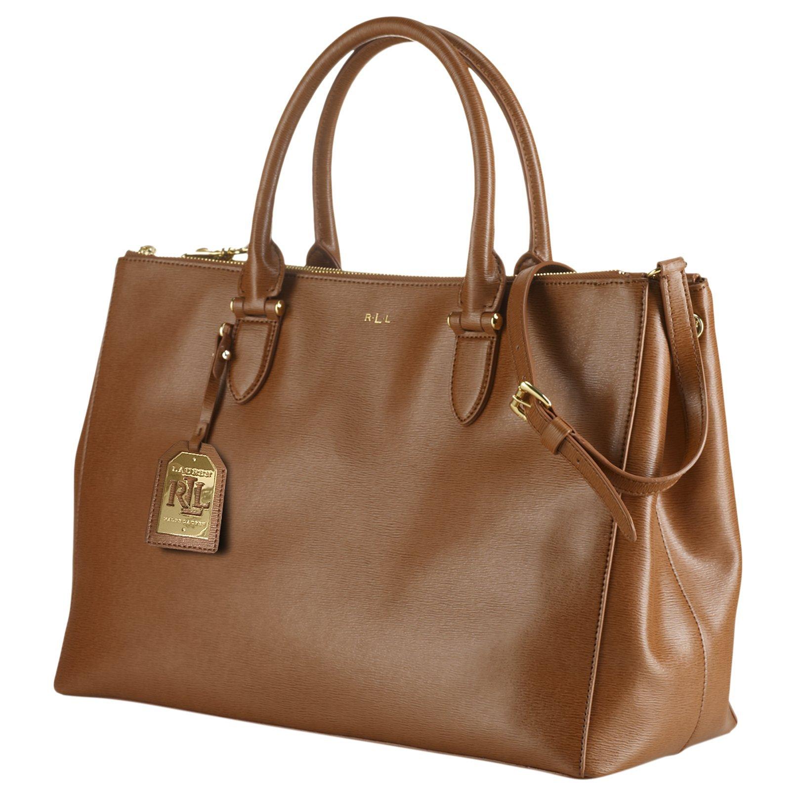 Lauren Ralph Lauren Newbury Satchel Lauren Tan