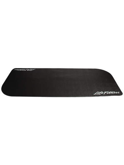 Life Fitness Equipment Mat, Black, Medium, Black