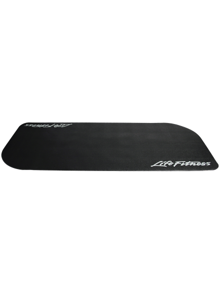 Life Fitness Equipment Mat, Black, Small, Black