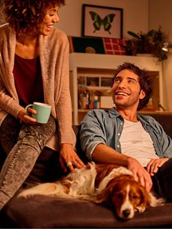 Philips 3.8W LED Warm Glow GU10 Dimmable Light Bulb - view 2, Silver