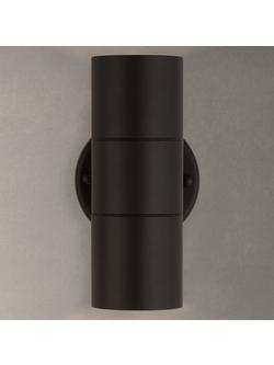 John Lewis Strom LED Outdoor Wall Light, Black