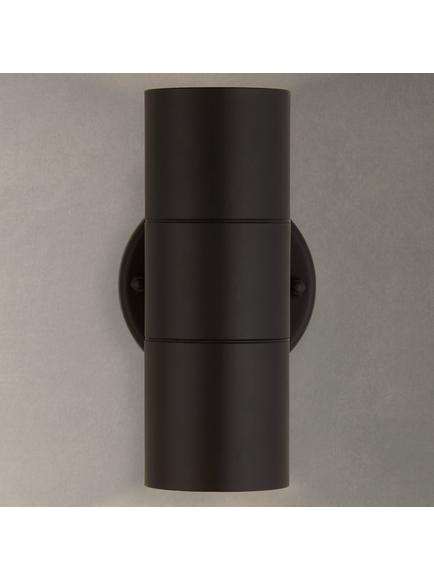 John Lewis Strom LED Outdoor Wall Light, Black