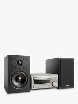 Denon D-M41DAB DAB/DAB+/FM/CD Bluetooth Micro System, Black - view 2, Premium Silver / Black