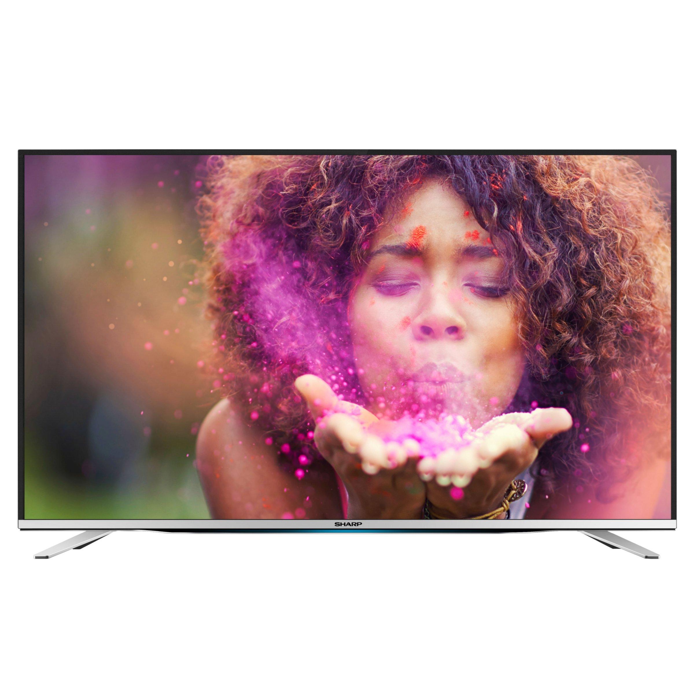 Sharp LC40CFG6452K LED Full HD 1080p Smart TV, 40" with Freeview HD, Miracast & Harman/Kardon Sound, Silver