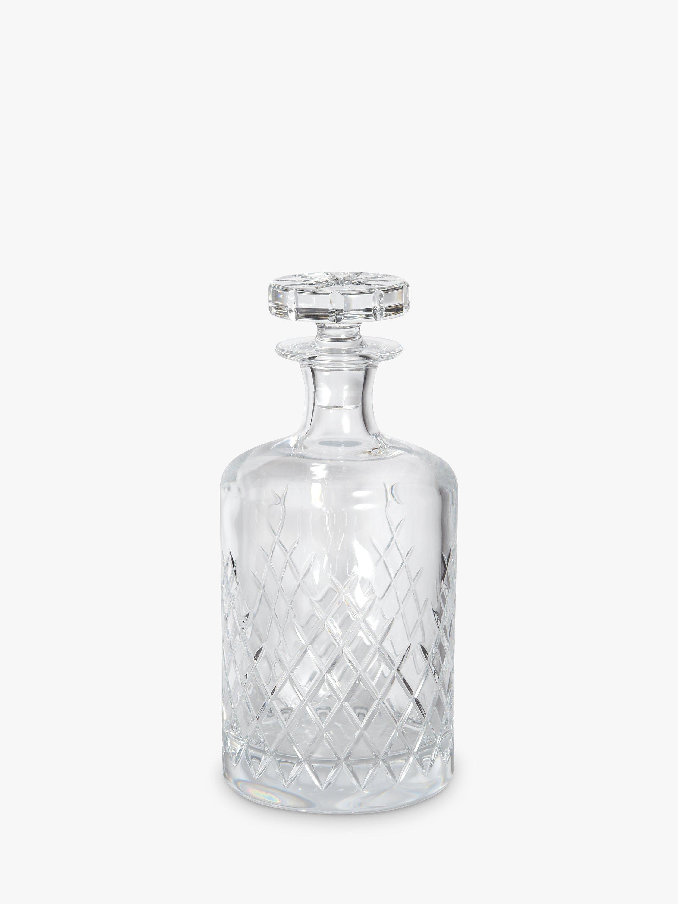 Soho Home Barwell Large Crystal Cut Glass Decanter, 750ml