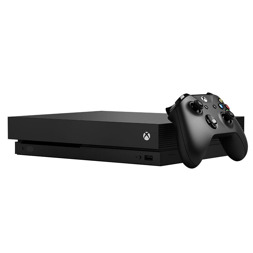 Microsoft Xbox One X Console, 1TB, with Wireless Controller, Black