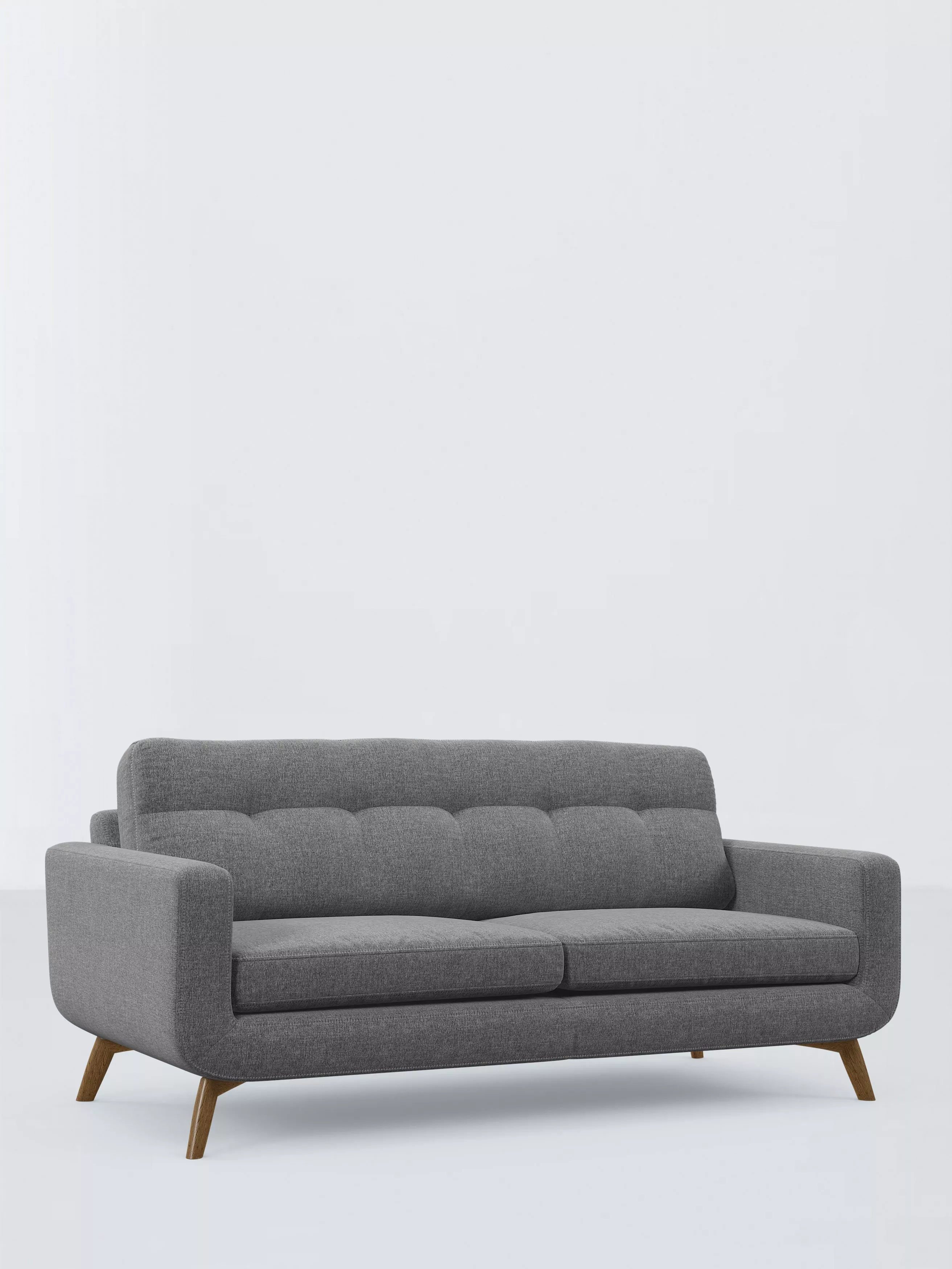 John Lewis Barbican Large 3 Seater Sofa, Light Leg