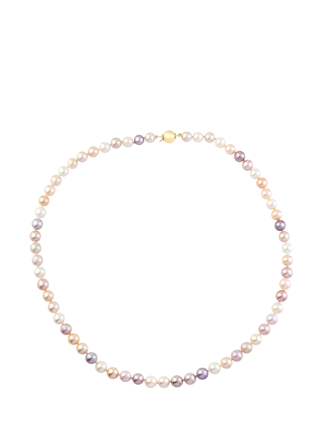 Product image 3 of 3, which shows E.W Adams 9ct Gold Pearl Necklace, Multi