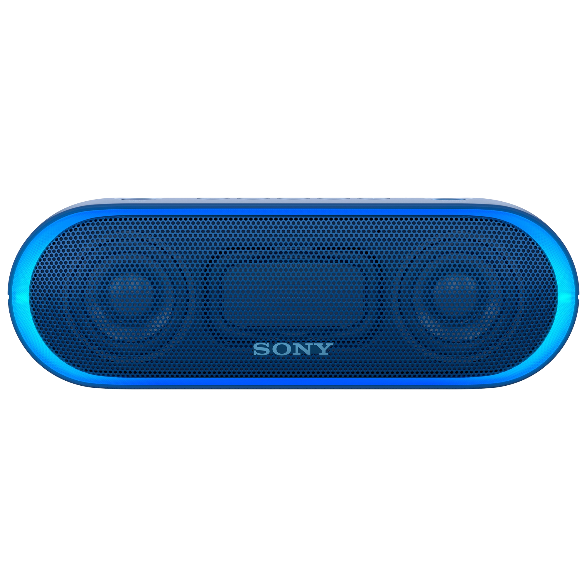 Sony SRS-XB20 Extra Bass Water-Resistant Bluetooth NFC Portable Speaker with LED Ring Lighting, Blue