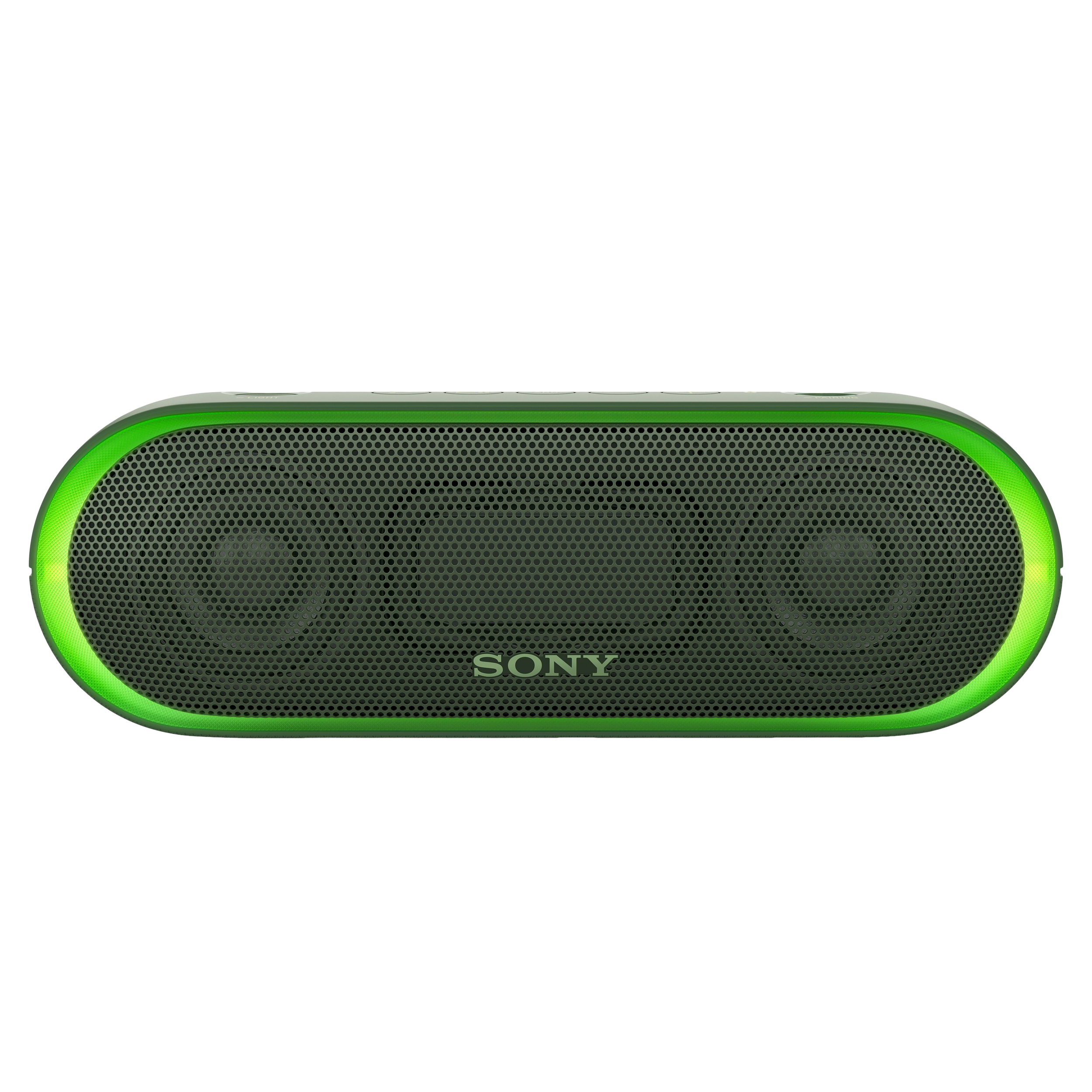 Sony SRS-XB20 Extra Bass Water-Resistant Bluetooth NFC Portable Speaker with LED Ring Lighting, Green