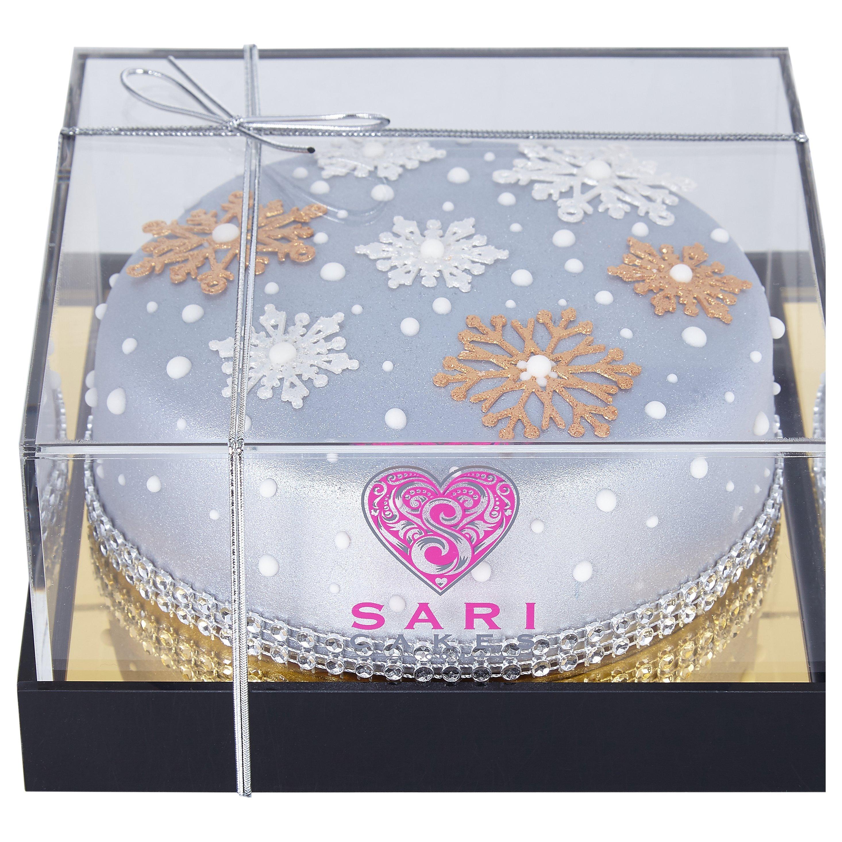 Sari Cakes Blue Snowflake Cake, Large, 700g