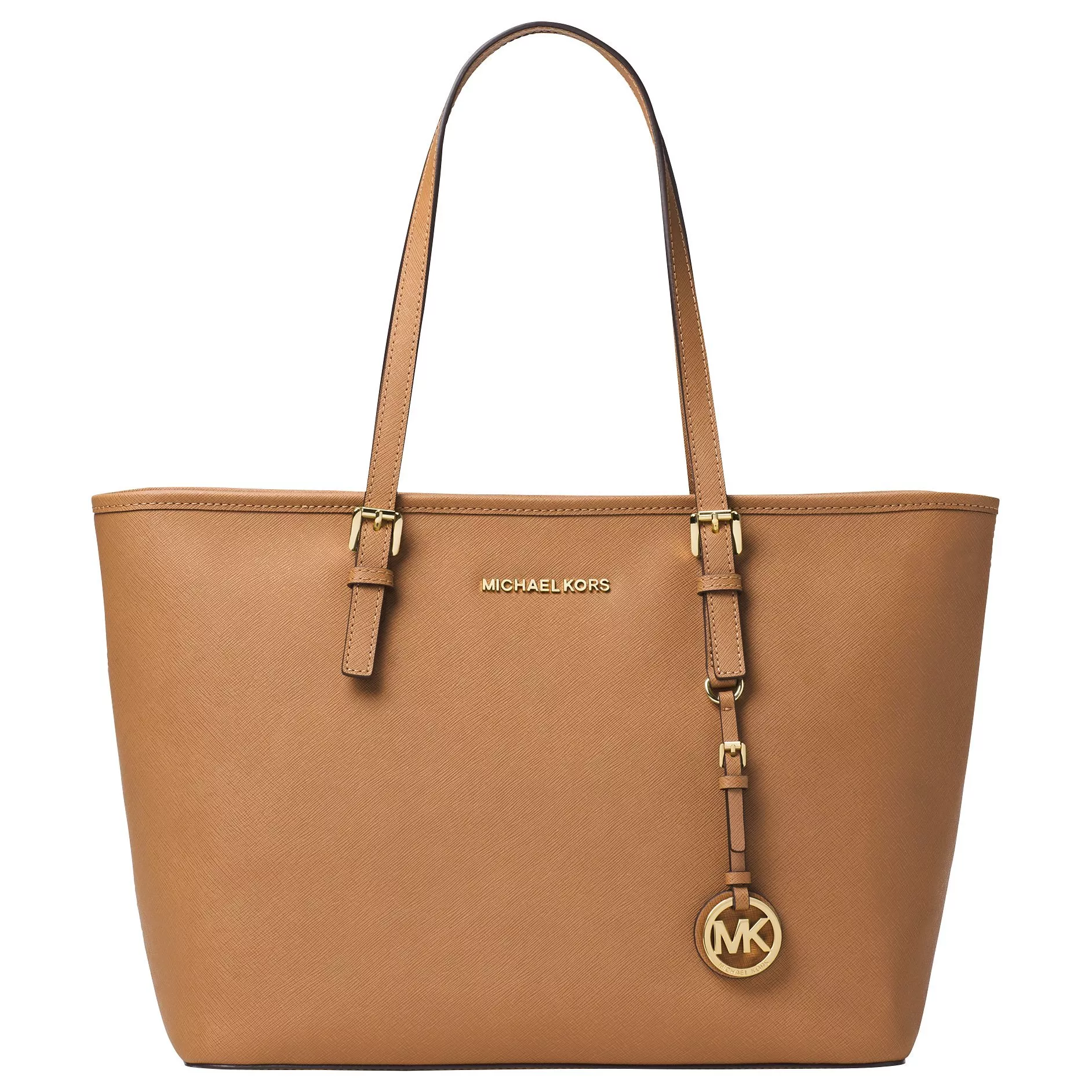 USED with worn hotsell straps Michael Kors Jetset travel Tote bag with zip around wallet