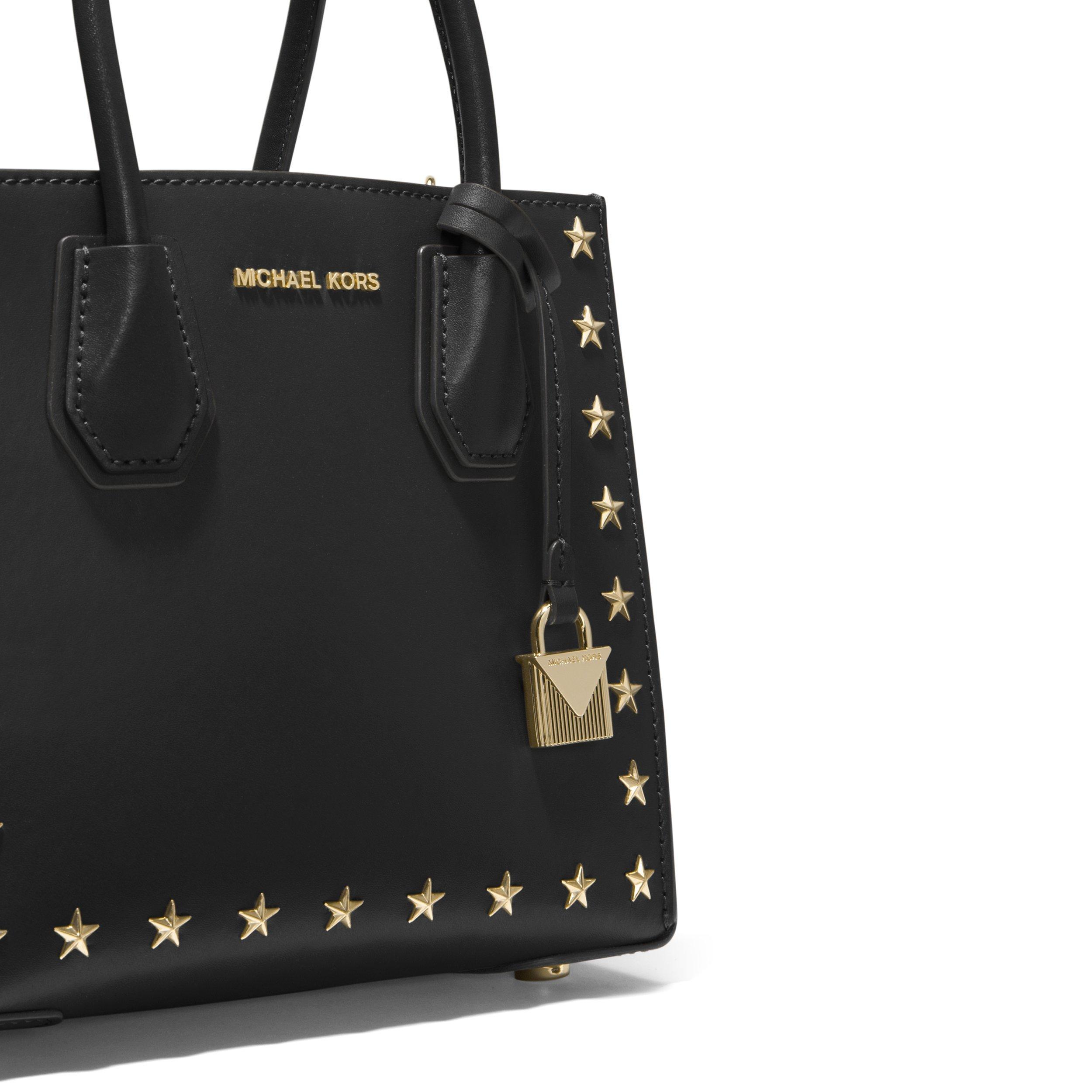 Michael kors black studded bag deals