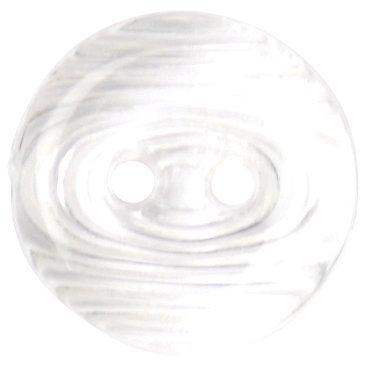 Groves Patterned Button, 12mm, Pack of 5, Translucent