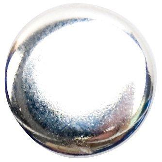 Groves Metal Blazer Buttons, 12mm, Pack of 4, Silver