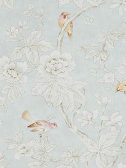 Sanderson Chiswick Grove Wallpaper, Silver Ddam216388